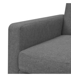 Fauteuil Gris clair Acier et tissu