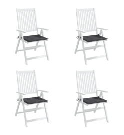 Coussins de chaise de jardin 4 pcs anthracite 50x50x3 cm