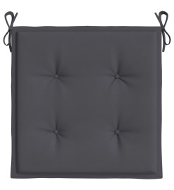 Coussins de chaise de jardin 4 pcs anthracite 50x50x3 cm