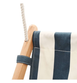 Balançoire pour bébé avec ceinture de sécurité Coton Bois Bleu