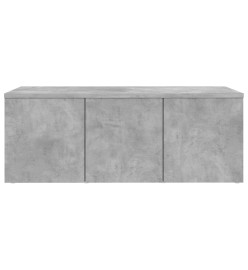 Meuble TV Gris béton 80x34x30 cm Aggloméré