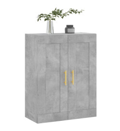 Armoire murale gris béton 69,5x34x90 cm bois d'ingénierie