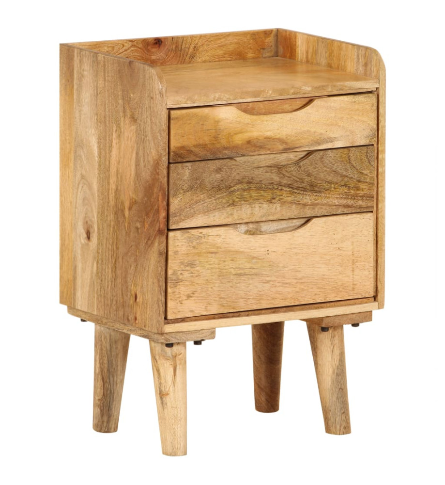 Table de chevet Bois de manguier massif 40 x 30 x 59,5 cm