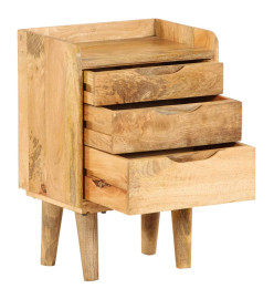 Table de chevet Bois de manguier massif 40 x 30 x 59,5 cm