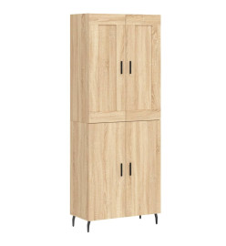 Buffet haut Chêne sonoma 69,5x34x180 cm Bois d'ingénierie