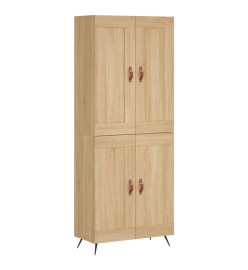 Buffet haut Chêne sonoma 69,5x34x180 cm Bois d'ingénierie