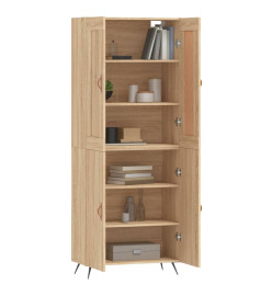 Buffet haut Chêne sonoma 69,5x34x180 cm Bois d'ingénierie