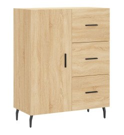 Buffet haut Chêne sonoma 69,5x34x180 cm Bois d'ingénierie