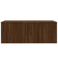 Meuble TV Chêne marron 80x34x30 cm Bois d'ingénierie