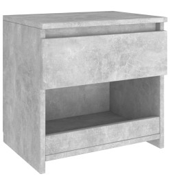 Table de chevet Gris béton 40x30x39 cm Aggloméré