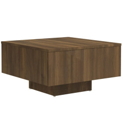 Table basse Chêne marron 60x60x31,5 cm Bois d'ingénierie