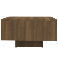 Table basse Chêne marron 60x60x31,5 cm Bois d'ingénierie