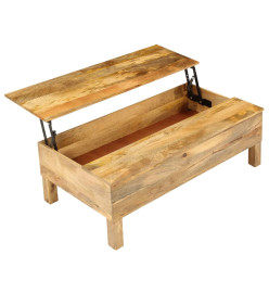 Table basse Bois de manguier massif 110 x 55 x 35 cm