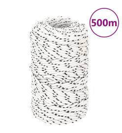 Corde de bateau tressé Blanc 2 mmx500 m Polyester