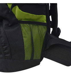 Sac à dos de randonnée XXL 75 L Noir et vert