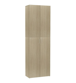 Armoire de bureau Chêne sonoma 60x32x190 cm Aggloméré