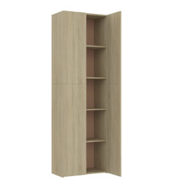 Armoire de bureau Chêne sonoma 60x32x190 cm Aggloméré