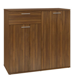 Buffet Chêne marron 80x36x75 cm Bois d'ingénierie