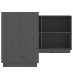 Bureau Gris 110x50x75 cm Bois massif de pin