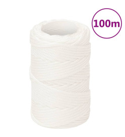 Corde de bateau Blanc complet 2 mm 100 m Polypropylène