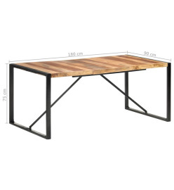 Table de salle à manger 180x90x75 cm Bois solide