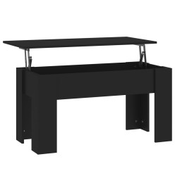 Table basse Noir 101x49x52 cm Bois d'ingénierie