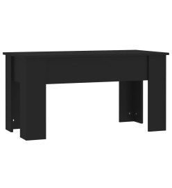 Table basse Noir 101x49x52 cm Bois d'ingénierie