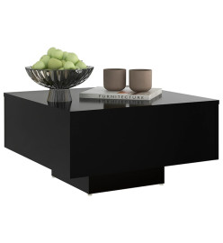 Table basse Noir 60x60x31,5 cm Aggloméré