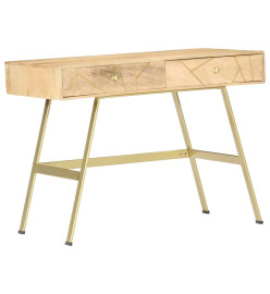 Bureau avec tiroirs 100x55x75 cm Bois solide de manguier