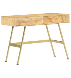 Bureau avec tiroirs 100x55x75 cm Bois solide de manguier