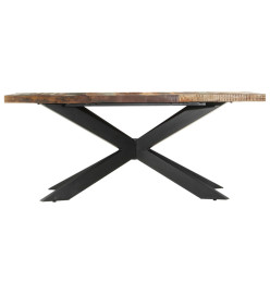 Table de salle à manger 180x90x76cm Bois de récupération solide