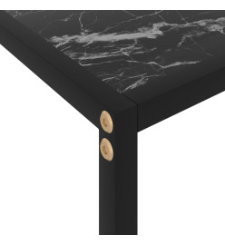 Table console Noir 100x35x75 cm Verre trempé