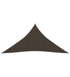 Voile d'ombrage 160 g/m² Marron 3x4x4 m PEHD