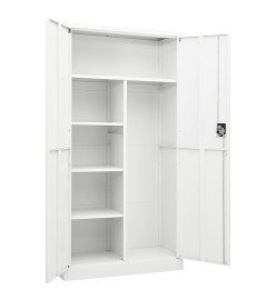 Armoire à casiers Blanc 90x40x180 cm Acier