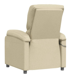 Fauteuil électrique de massage Crème Tissu