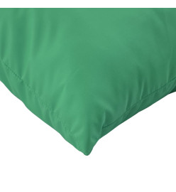 Coussins décoratifs 4 pcs vert 40x40 cm tissu