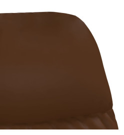 Chaise de relaxation Marron brillant Similicuir