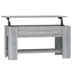 Table basse Sonoma gris 101x49x52 cm Bois d'ingénierie