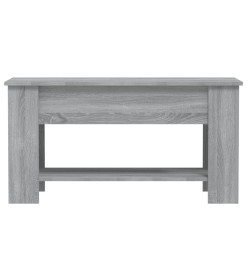 Table basse Sonoma gris 101x49x52 cm Bois d'ingénierie