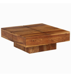 Table basse 80x80x30 cm bois d'acacia massif