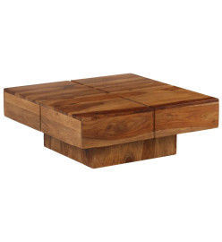 Table basse 80x80x30 cm bois d'acacia massif