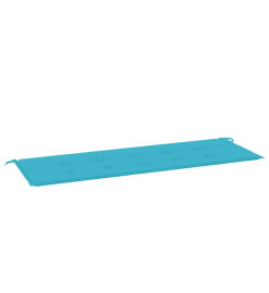 Coussin de banc de jardin turquoise 150x50x3 cm tissu oxford