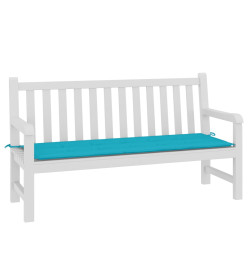 Coussin de banc de jardin turquoise 150x50x3 cm tissu oxford