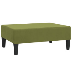 Repose-pied Vert clair 78x56x32 cm Velours