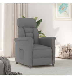 Fauteuil inclinable Gris foncé Similicuir daim