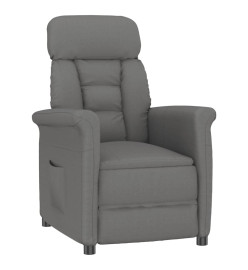 Fauteuil inclinable Gris foncé Similicuir daim