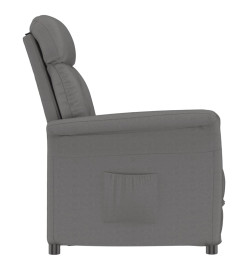 Fauteuil inclinable Gris foncé Similicuir daim