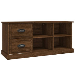 Meuble TV chêne marron 102x35,5x47,5 cm bois d'ingénierie