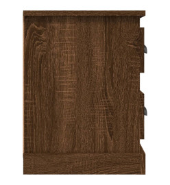 Meuble TV chêne marron 102x35,5x47,5 cm bois d'ingénierie