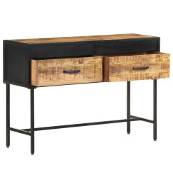 Table console 110x35x75 cm Bois de manguier brut